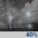 Sunday Night: A chance of showers and thunderstorms. Mostly cloudy, with a low around 69. Chance of precipitation is 40%. Sunday Night: Chance Showers And Thunderstorms