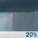 Friday: A slight chance of rain showers between 7am and 1pm. Mostly sunny, with a high near 88. Chance of precipitation is 20%. Friday: Slight Chance Rain Showers
