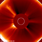 Latest LASCO C2 image of the Sun