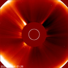 Latest LASCO C2 image of the Sun