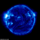 Click for time-lapse image of the sun