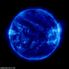 Click for time-lapse image of the sun